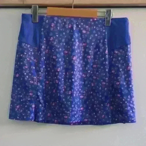 GRAND SLAM  | Women's Blue/Pink Golf Pleated Skort - Picture 4 of 8